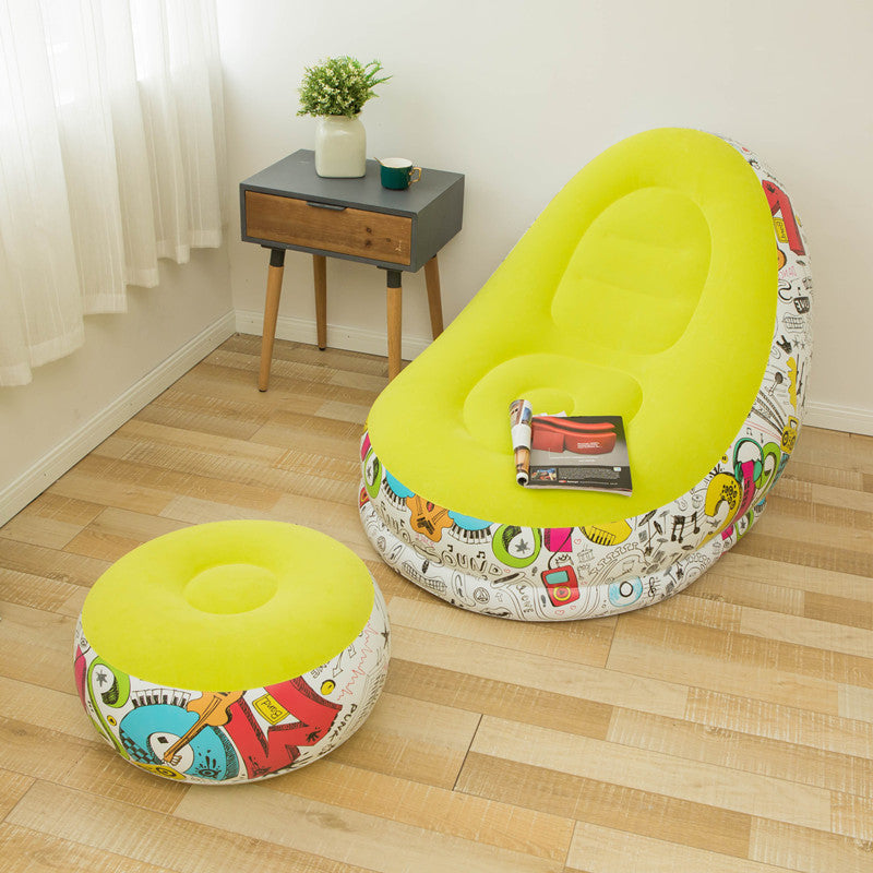 Thicker Inflatable Sofa Lazy Sofa Band Footstool BargainsRule