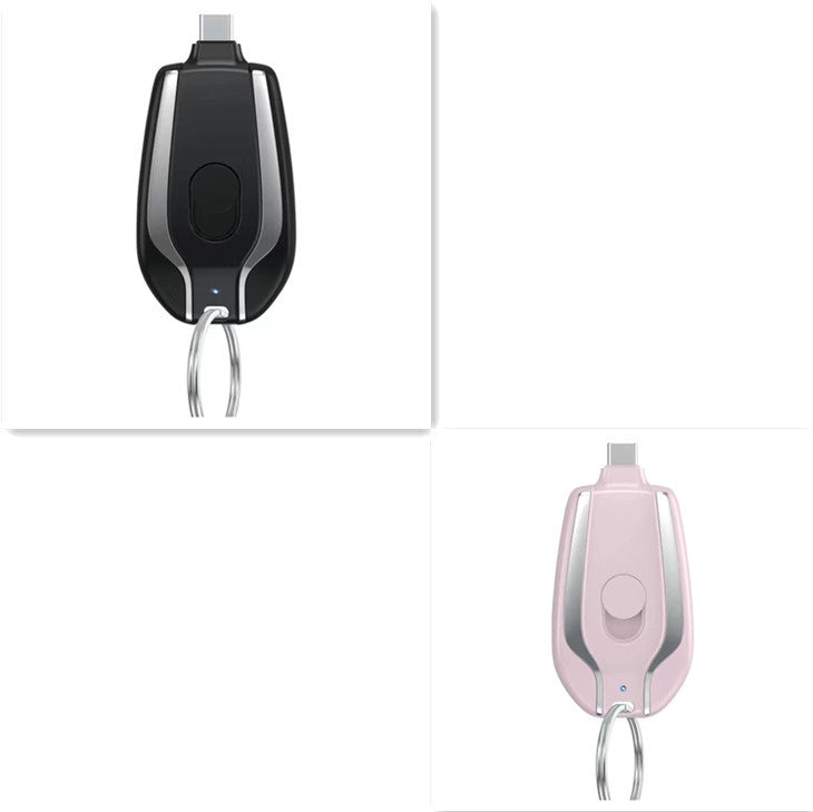 Keyring Charging Bank Wireless Portable 1500 Mah Emergency Power Supply Telescopic Small Mobile Power Supply BargainsRule