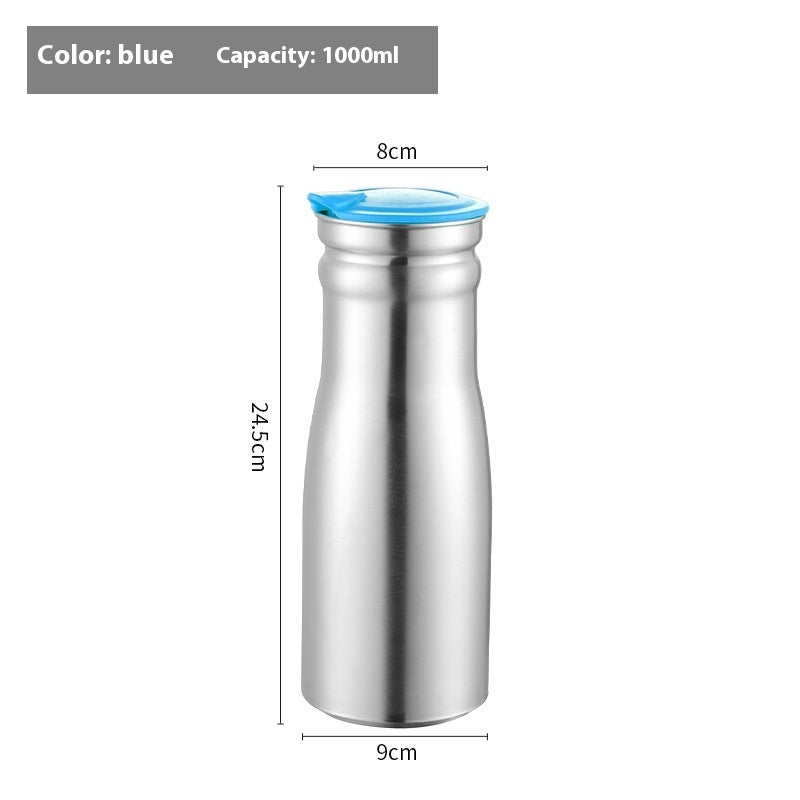 Stainless Steel Cold Water Bottle Single Layer Water Pitcher