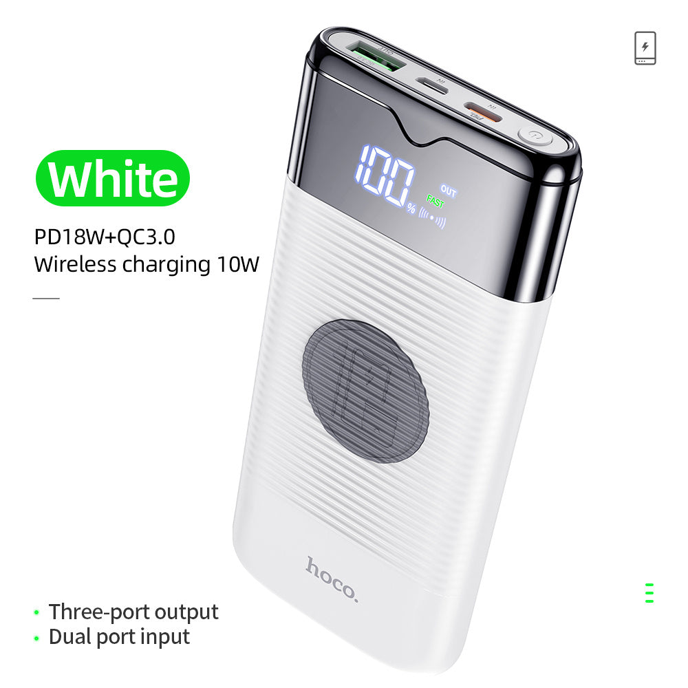 Power Bank 10000mAh Wireless Charger Power Bank PD  QC3.0 18W Fast Charging USB Power Bank External Battery BargainsRule