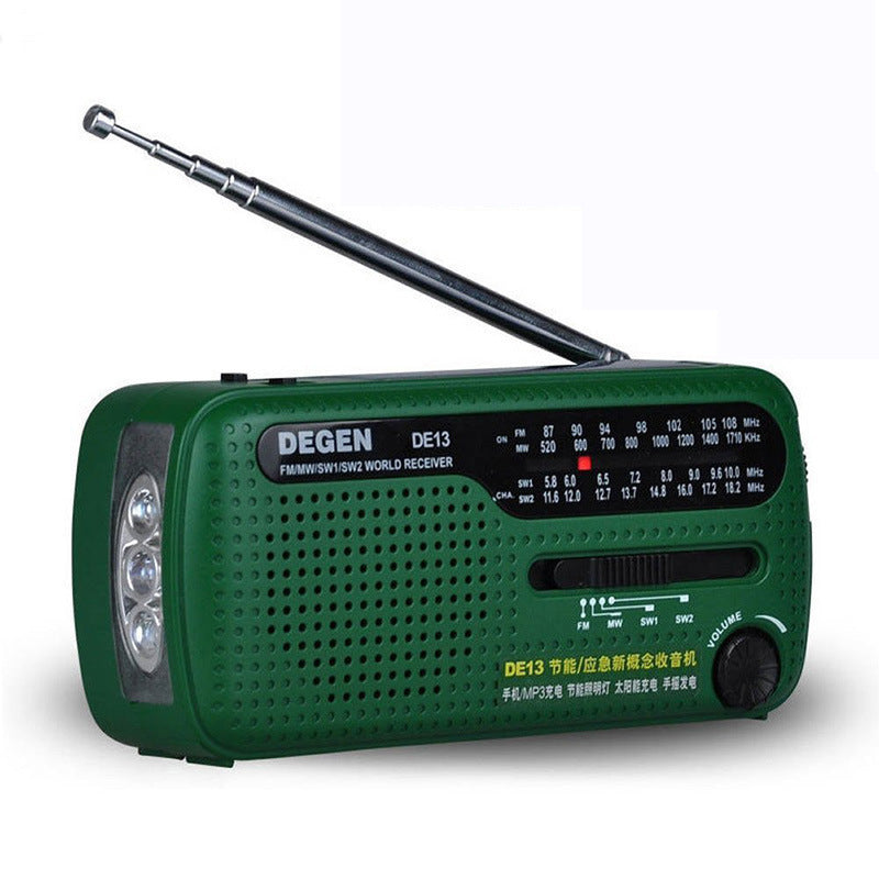 Hand-cranked Solar Rechargeable Radio Portable Emergency BargainsRule