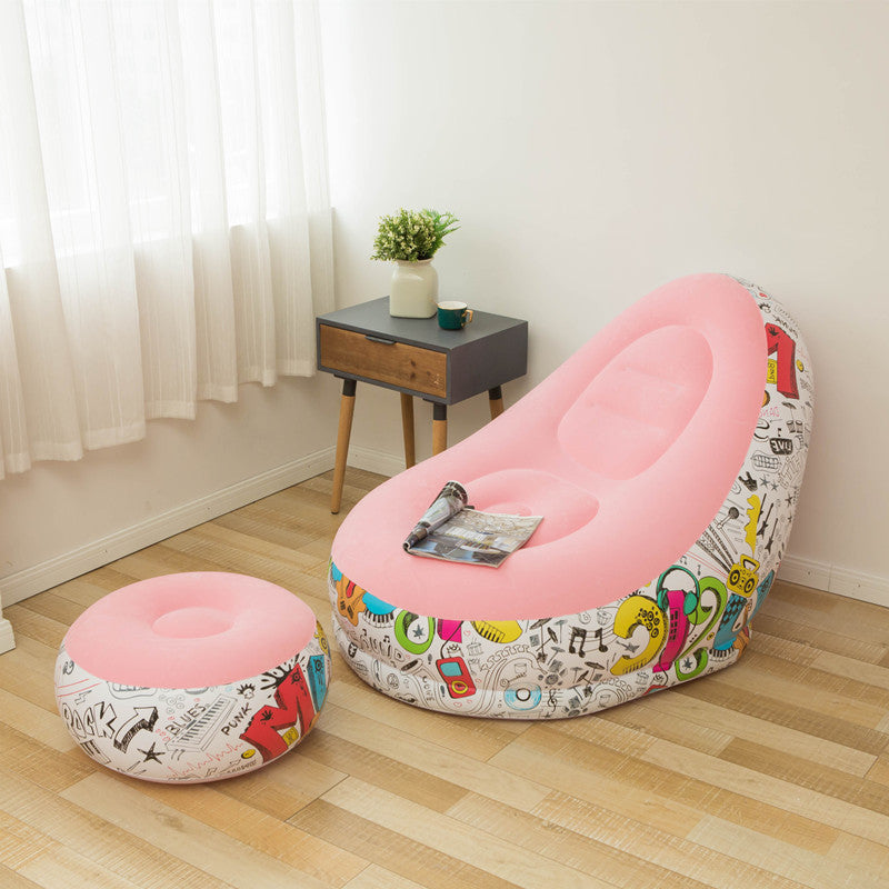 Thicker Inflatable Sofa Lazy Sofa Band Footstool BargainsRule