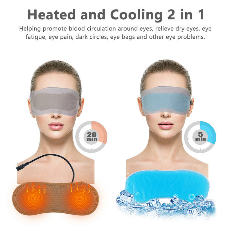 Four Speed Temperature Control Of Rechargeable Heating Steam Hot Compress Eye Mask BargainsRule