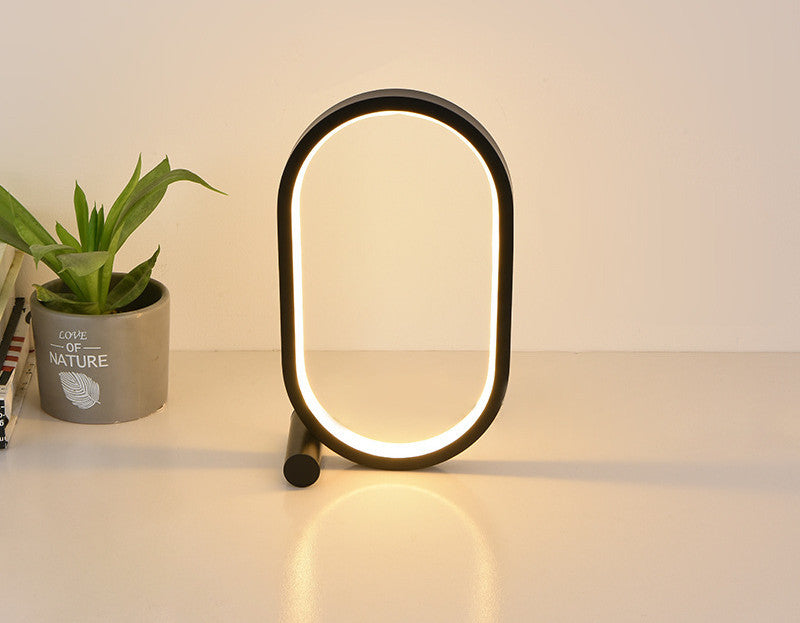 Usb Plug-In Lamp Oval Acrylic Lamp Touch Control Dimmable Modern Simple Creative Night Lamp Bedside Reading Lamp Desk Table Led BargainsRule