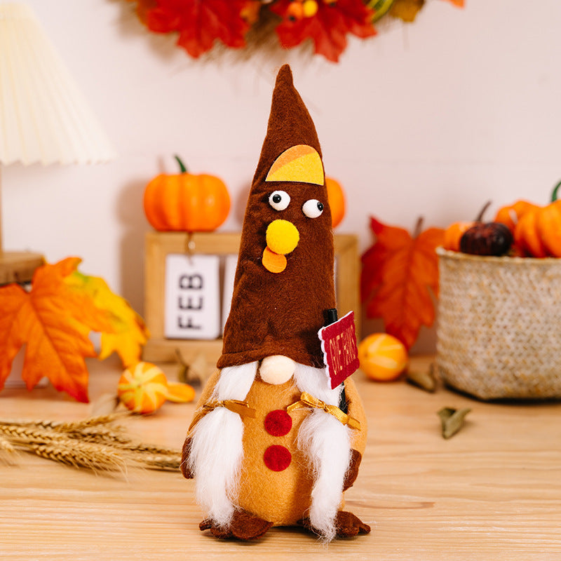 New Thanksgiving Home Decorations Thanksgiving Turkey Doll Ornaments