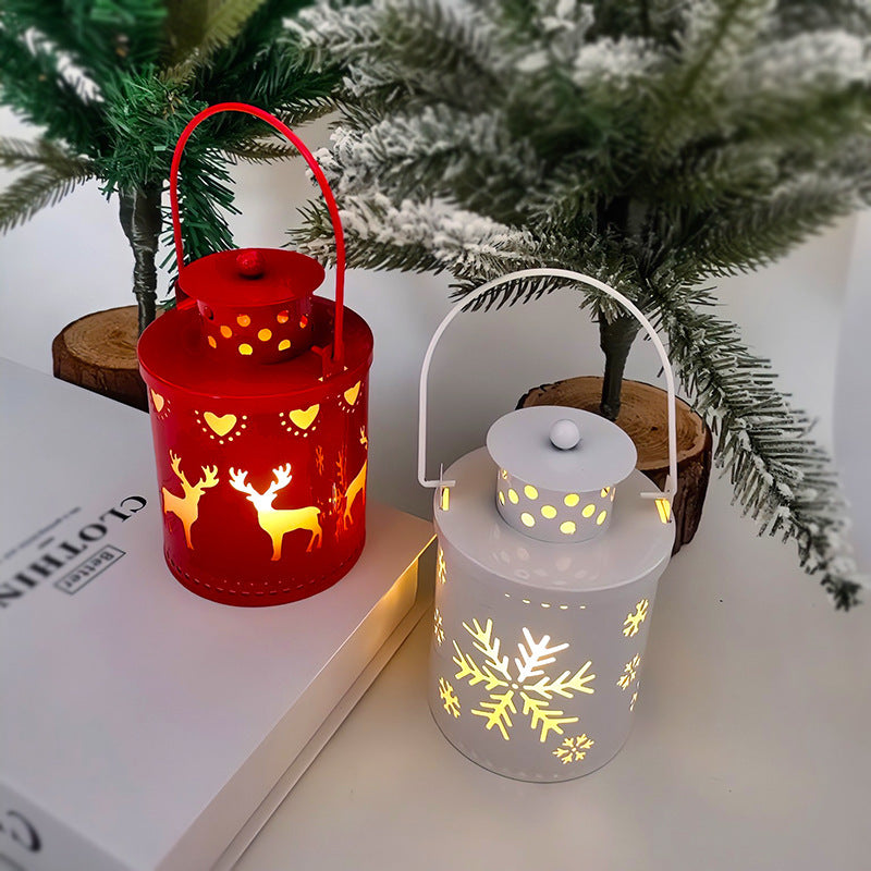 Christmas Candle Lights LED Small Lanterns Wind Lights Electronic Candles Nordic Style Creative Holiday Decoration Decorations BargainsRule