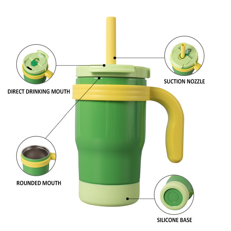 Children's Thermos Mug With Straw