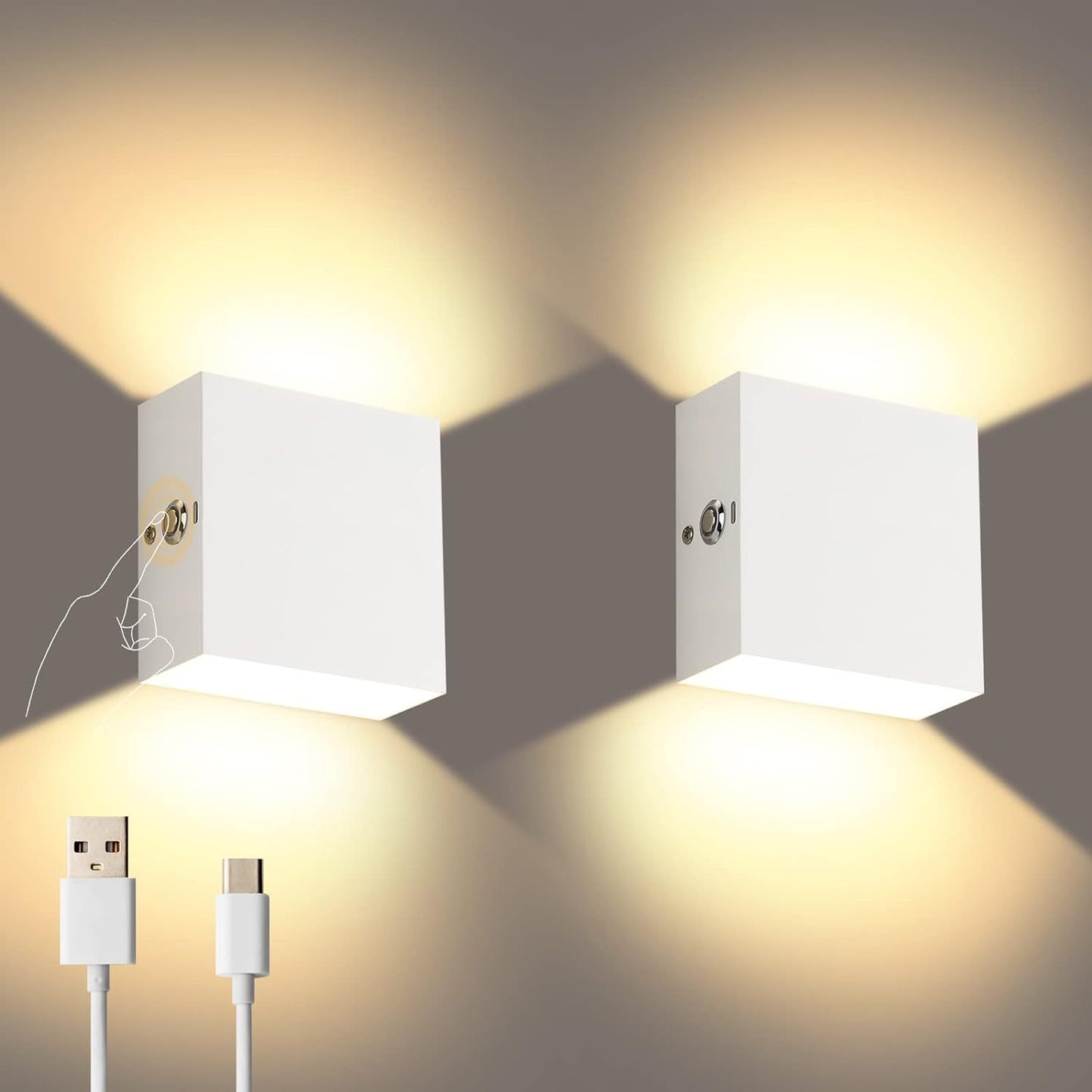 Wiring Free Rechargeable Wall Lamp USB Rechargeable Wall Lamp BargainsRule