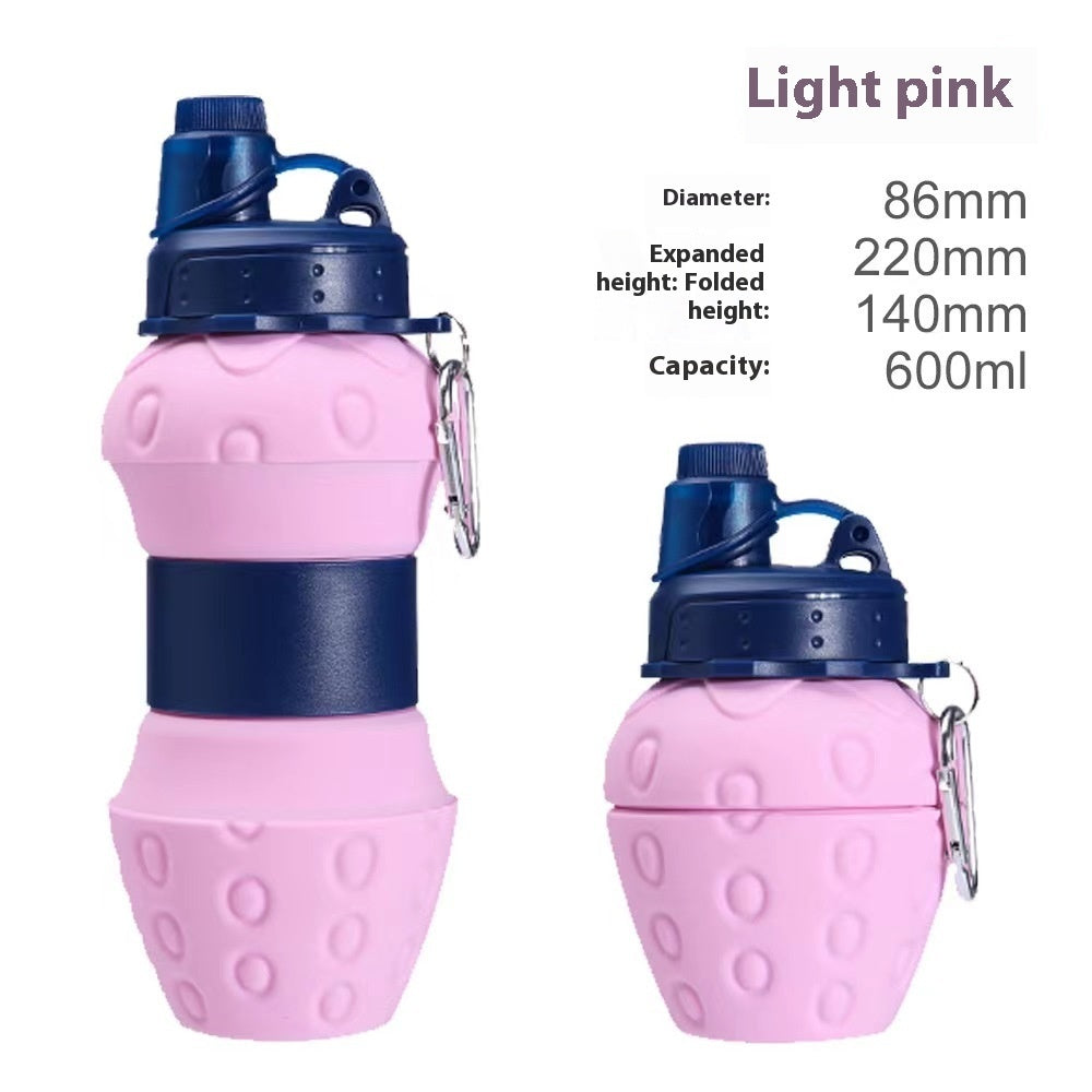 Silicone Folding Water Retractable Sports Bottle