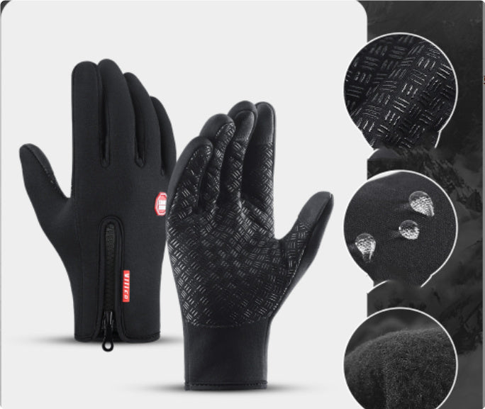 Winter Gloves Touch Screen Riding Motorcycle Sliding Waterproof Sports Gloves With Fleece BargainsRule