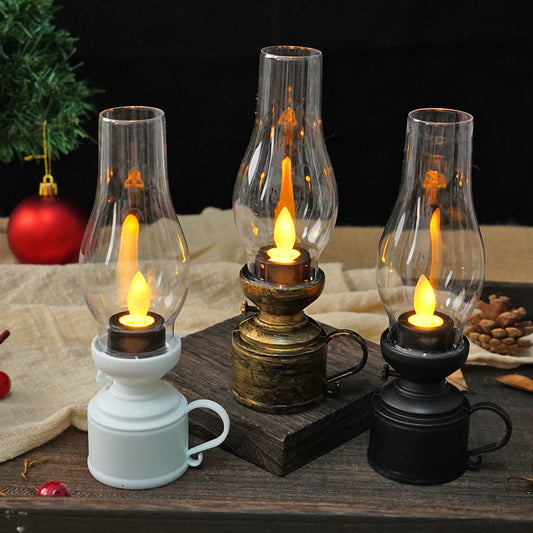 Retro Kerosene Lamp LED Electronic Candle Light Creative