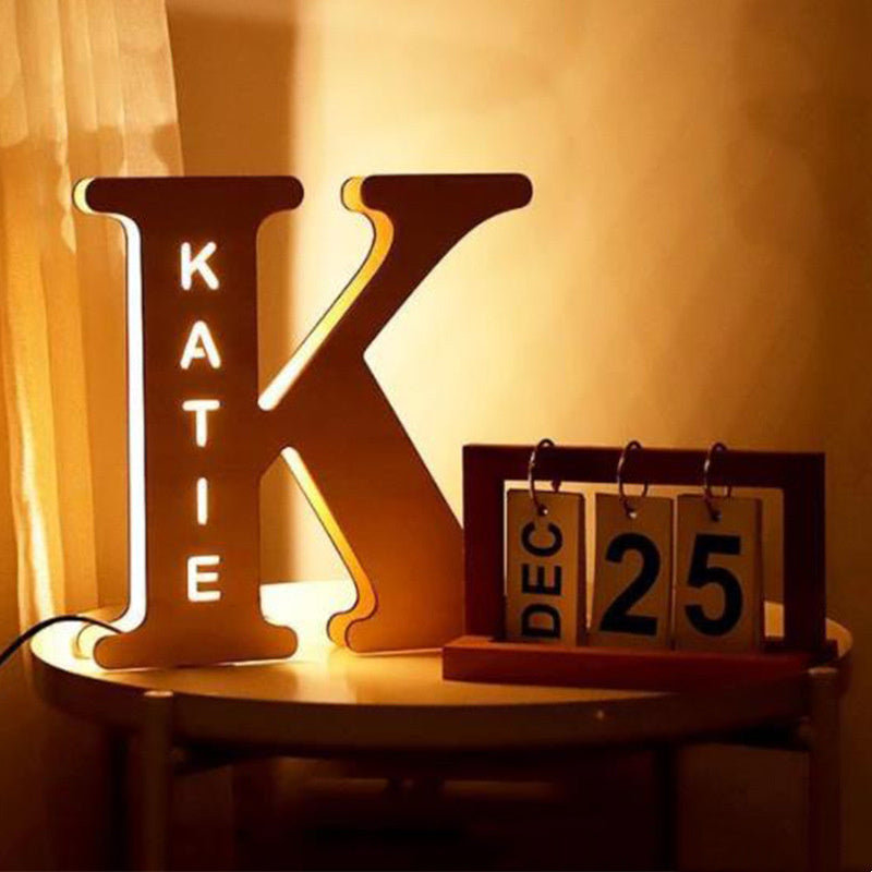 Personalized Custom Letter Lamp English Name Lamp BargainsRule