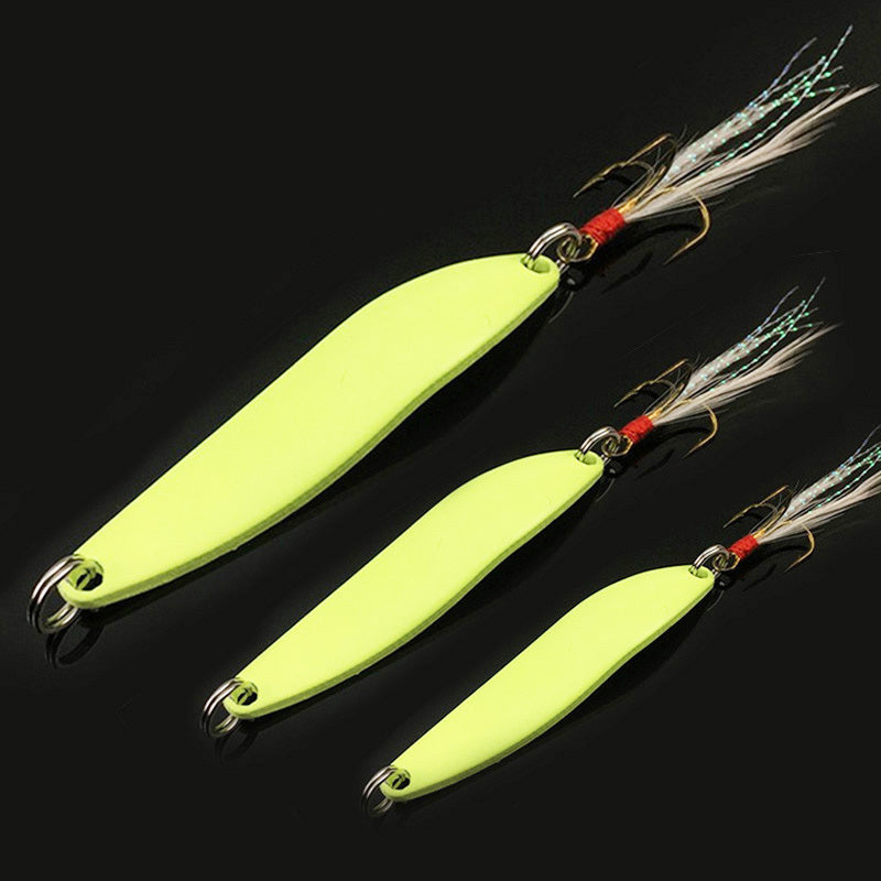 Sequin Long Shot Rotating Leech Luminous Freshwater Perch Fake Bait