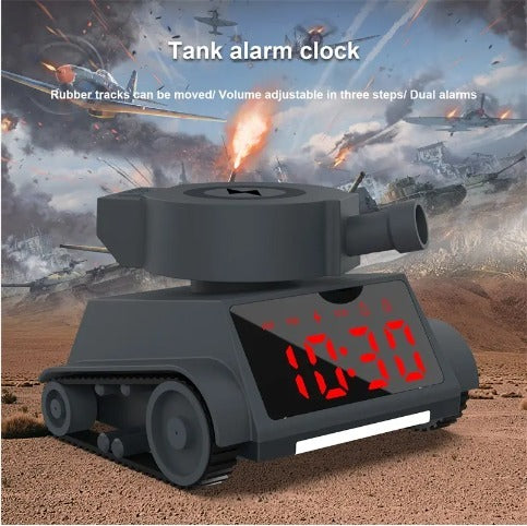 Novel Design Tank LED Clock Light Kids Army USB Phone Charging Tank Car Toy Clock BargainsRule