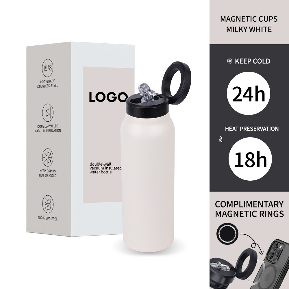 304 Stainless Steel Vacuum Cup Creative Magnetic Water Cup BargainsRule