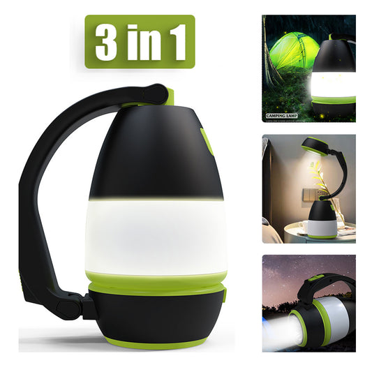 3 In1 Multifunctional Table Lamp Three In One LED Tent Lamp Car Night Light Foldable Emergency Flashlight BargainsRule