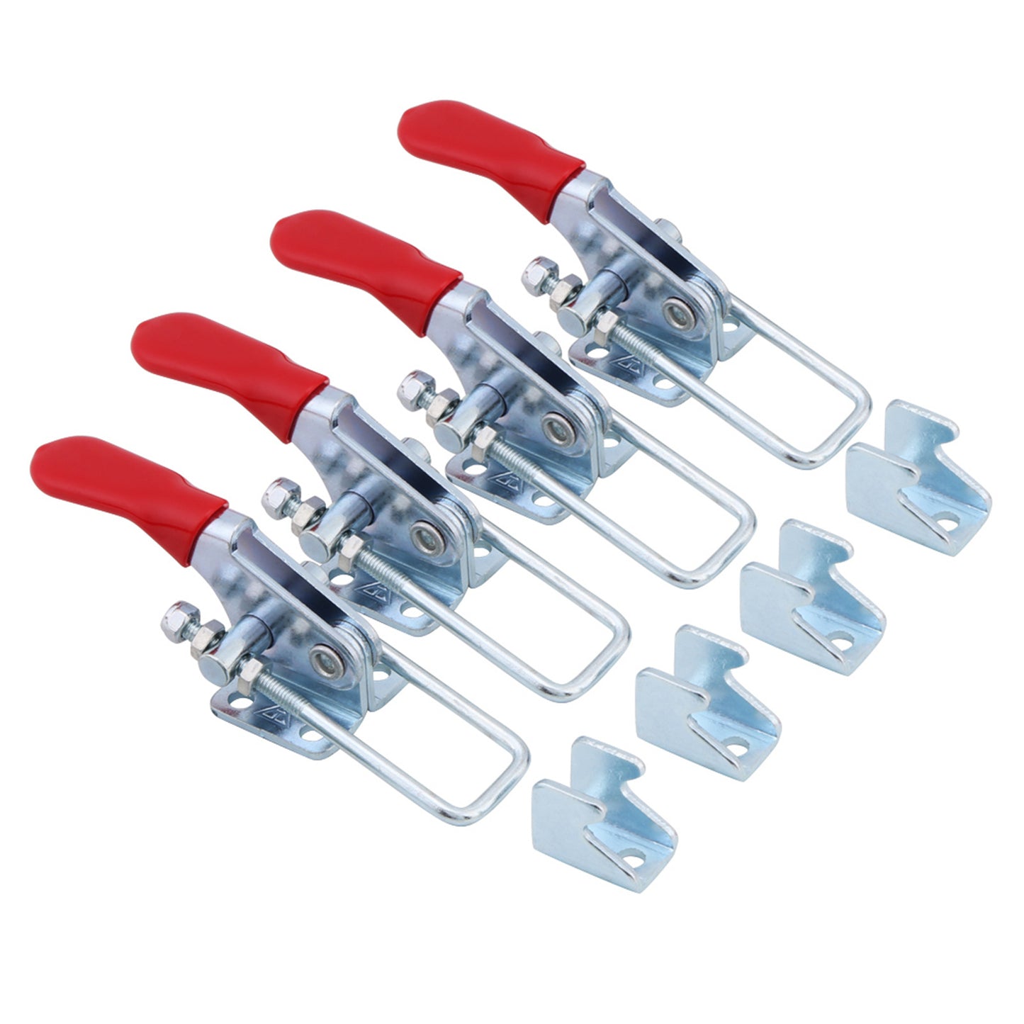 4PCS Latch Type Toggle Clamps Set Hand Tool Metal Holding Capacity 163kg/360lbs GH-40323 BargainsRule